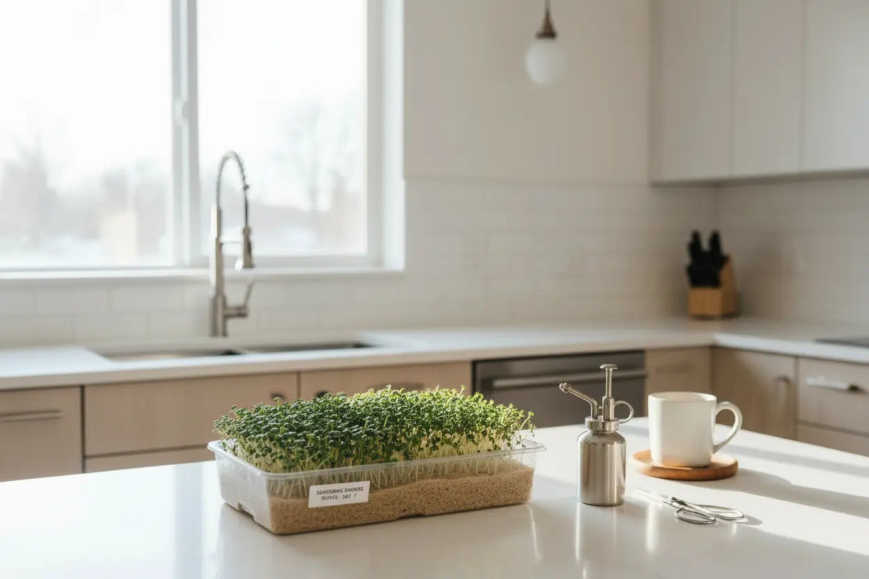 New Year, Fresh Greens:
Grow Microgreens Indoors in 2026
