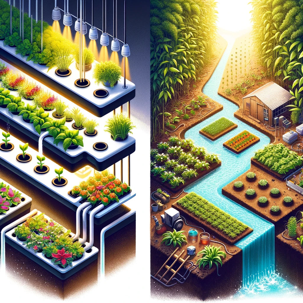 differences between hydroponics and soil gardening
