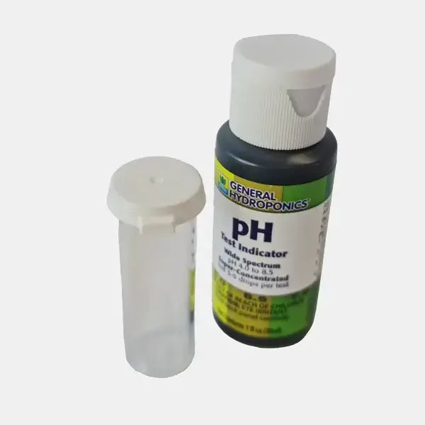 Hydroponic pH test indicator 1oz for monitoring water pH in gardens, aquariums, and nutrient solutions