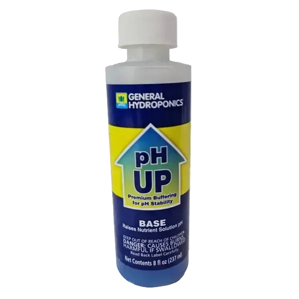 hydroponic pH up solution for indoor hydroponic gardens, raising nutrient solution pH for healthy plant growth