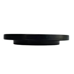 Black light-blocking lids fitting 50mm hydroponic net pots by Aquager for indoor home farms
