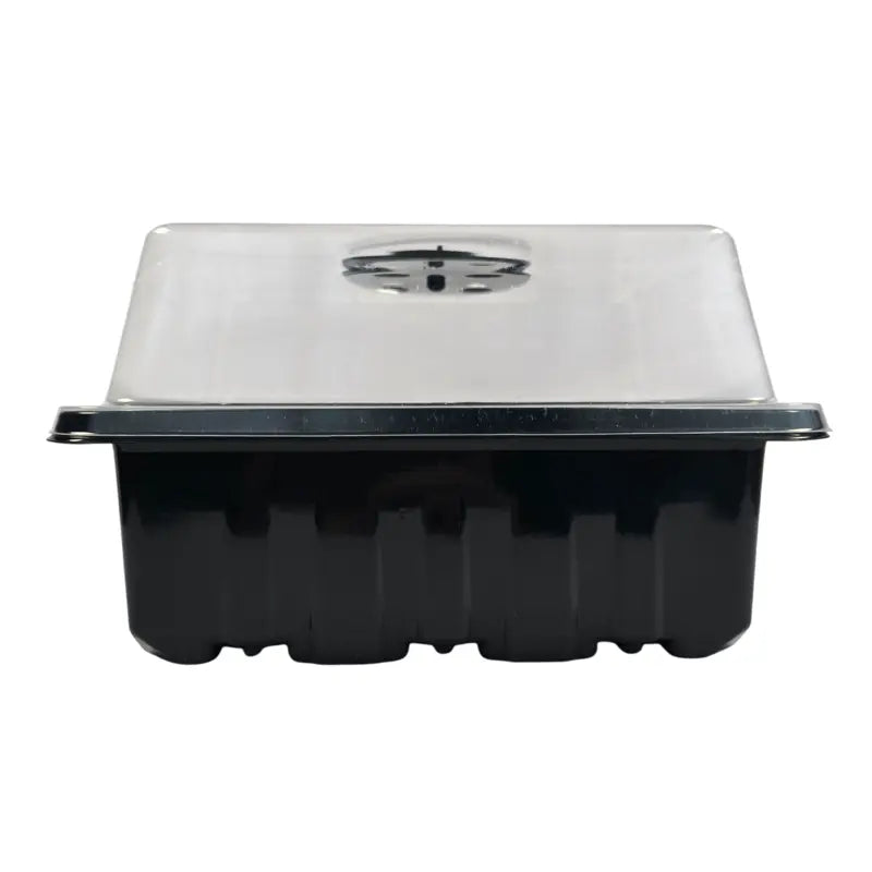 Aquager Microgreens Starter Kit components including grow mat, tray, and humidity dome
