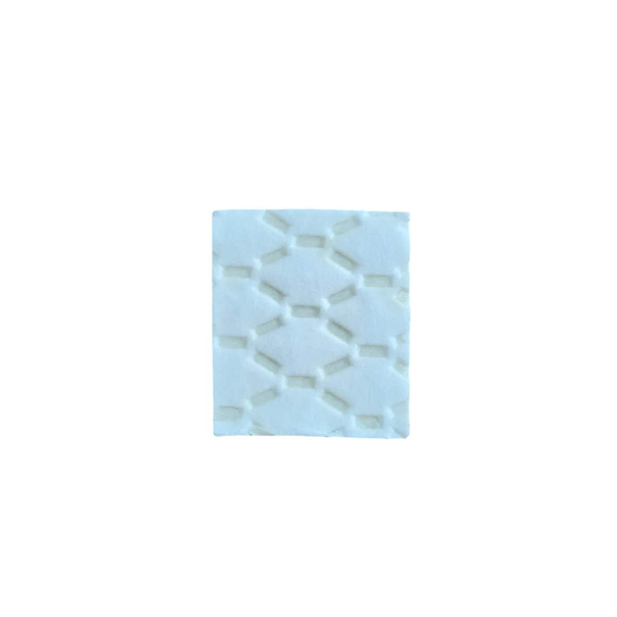 Close-up of a square hydroponic grow mat with a quilted diamond-stitch texture
