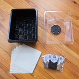 Nursery, dome, 5 organic grow mats, 5 microgreens packs. Organic microgreens starter kit with humidity dome and seed varieties.