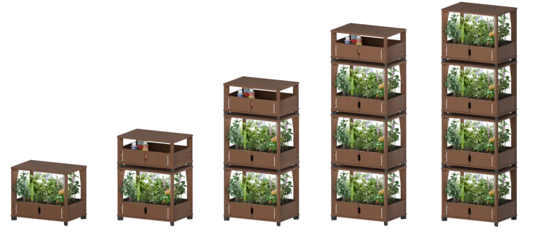 Stacked farms Dimensions