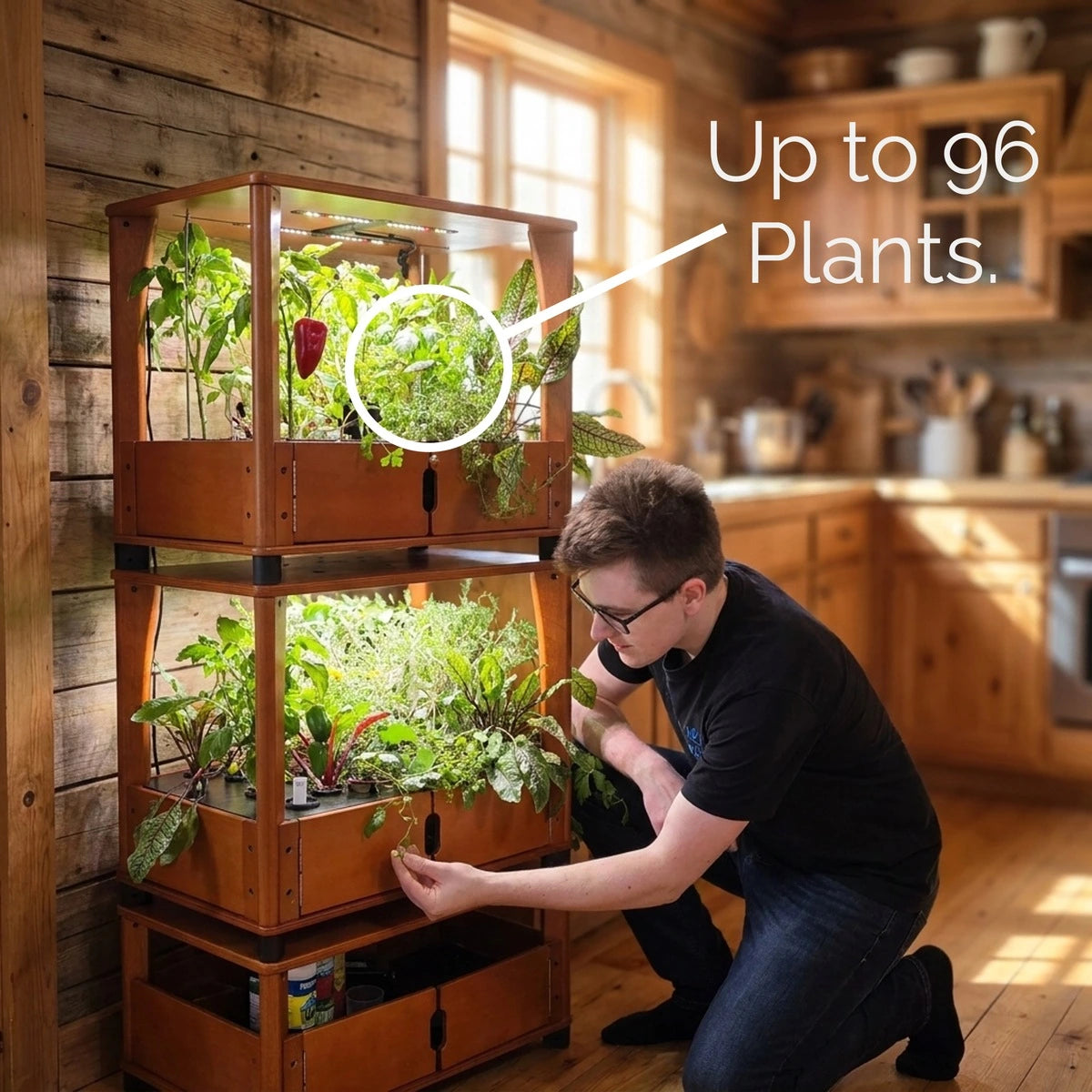 Aquager Grab & Grow hydroponic grow table — features and capacity overview