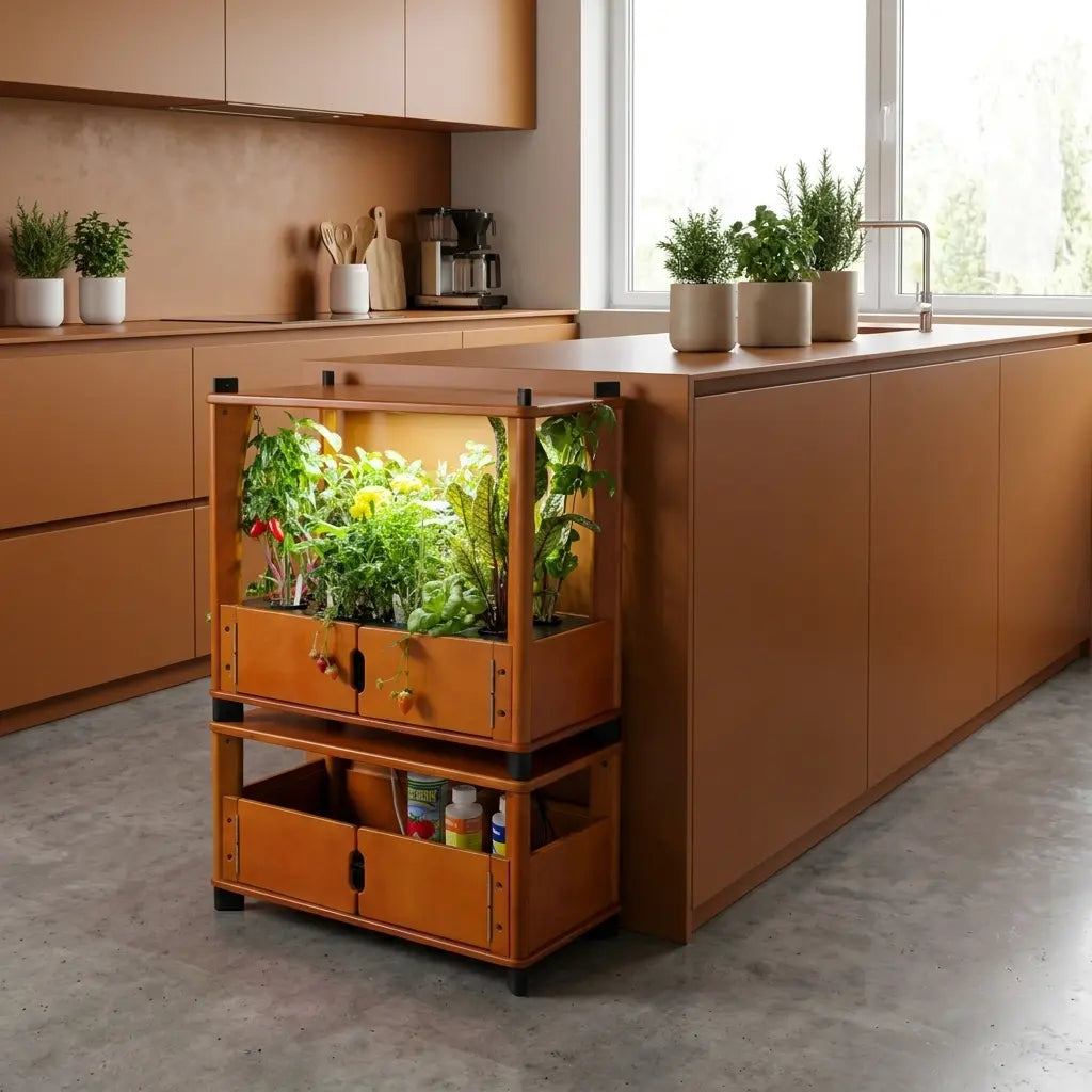 Aquager Hydroponic Home Farm product close-up — grow fresh herbs indoors year-round
