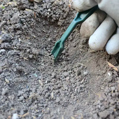 Hand weeder and dibber tool set for transplanting seedlings, planting holes, and soil gardening1