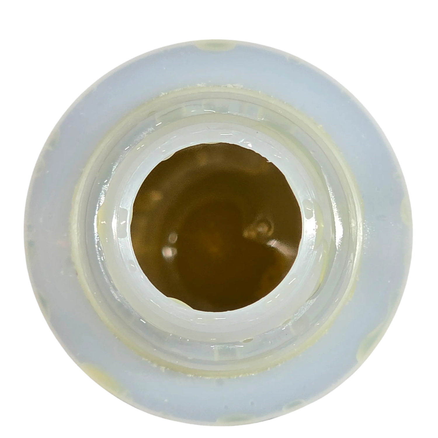 Awesome Plant Food bottle opening, close up view into the empty concentrate bottle