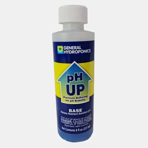 hydroponic pH up solution for indoor hydroponic gardens, raising nutrient solution pH for healthy plant growth